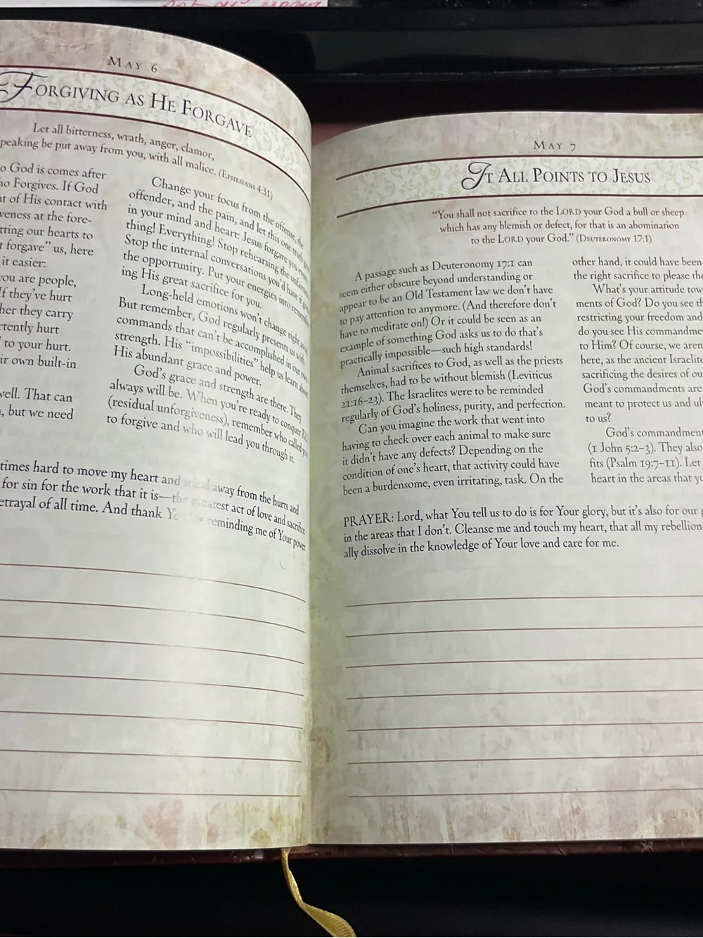 My Light and My Salvation - Brown Devotional Journal
